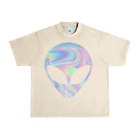 Sandshell Alien Head Colorful Laser Ufo Sighting Believe Area 51 Urban Heavy Tee - trangStudio