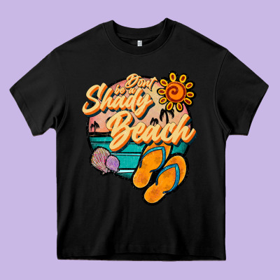 Dont Be A Shady Beach Heavy Core Tee Designed By Jahusdesignshop