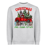 Heather Grey christmas farm fresh Heavyweight Sweatshirt - CowhideDigitalArt