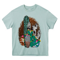 Arona Western Cowhide Cactus Heavy Core Tee - Bettercallsaul