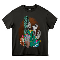 Asphalt Western Cowhide Cactus Heavy Core Tee - Bettercallsaul