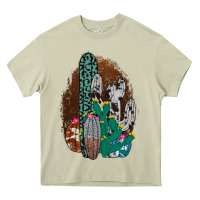 Mossy Western Cowhide Cactus Heavy Core Tee - Bettercallsaul