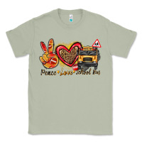 Matcha peace love school bus Classic Tee - texasbilliewilder