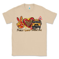 Mushroom peace love school bus Classic Tee - texasbilliewilder