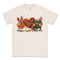 Natural peace love school bus Classic Tee - texasbilliewilder