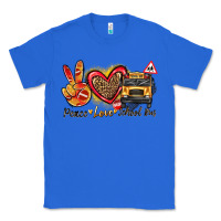 True Royal peace love school bus Classic Tee - texasbilliewilder