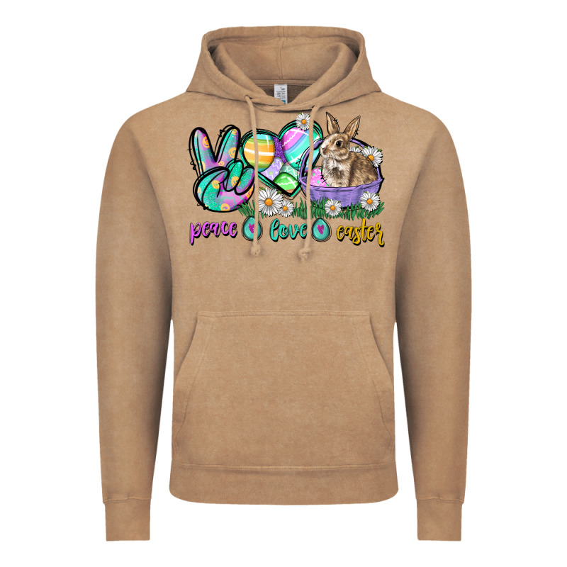 Peace Love Easter Day Vintage Hoodie by CowGirlArtShop | Teevron