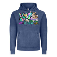 Vintage Denim Peace love Easter Day Vintage Hoodie - CowGirlArtShop