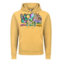 Vintage Mustard Peace love Easter Day Vintage Hoodie - CowGirlArtShop