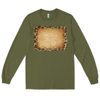 Army Green Buralp and Leopard Long Sleeve Tee - CowCowDesign
