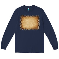 Navy Buralp and Leopard Long Sleeve Tee - CowCowDesign
