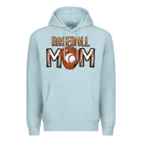 Blue Mist Baseball Mom Premium Hoodie - CowhideDigitalArt