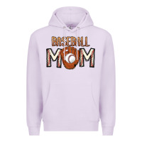 Lilac Baseball Mom Premium Hoodie - CowhideDigitalArt