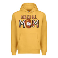 Mustard Baseball Mom Premium Hoodie - CowhideDigitalArt