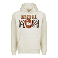Oatmeal Heather Baseball Mom Premium Hoodie - CowhideDigitalArt