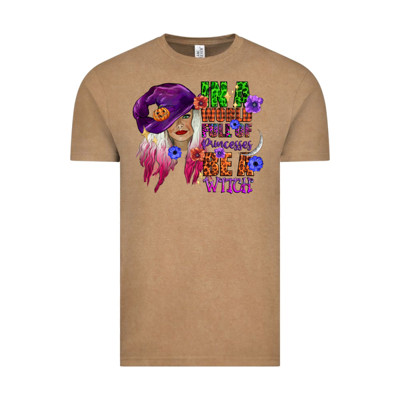 In A World Full Of Princesses Be A Witch Vintage Tee by CowGirlArtShop | Teevron
