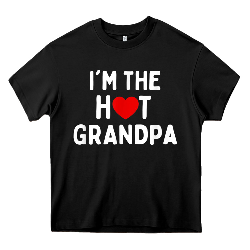 Mens I Love Hot Grandpa  I'm The Hot Grandpa Heavy Core Tee by trangStudio | Teevron