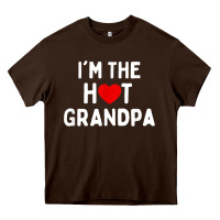 Chocolate Brown mens i love hot grandpa  i'm the hot grandpa Heavy Core Tee - trangStudio