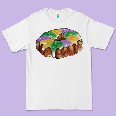 Mardi Gras King Cake Premium Tee Designed By Ranaportraitstore
