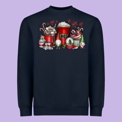 Christmas Coffee Drink Heavyweight Sweatshirt Designed By Cowhidedigitalart