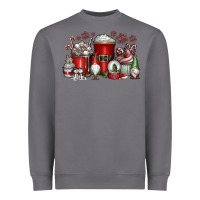 Storm Christmas Coffee Drink Heavyweight Sweatshirt - CowhideDigitalArt