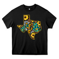 Black Western Texas Map Heavy Core Tee - Bettercallsaul
