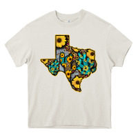 Cream Western Texas Map Heavy Core Tee - Bettercallsaul