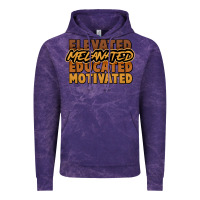 Cloud Purple Elevated melanated educated motivated Vintage Hoodie - HowdyJamesFarm