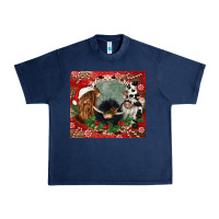 Navy christmas heifer cow  gnomies Urban Heavy Tee - CowGirlArtShop