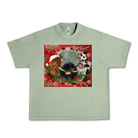 Oil Green christmas heifer cow  gnomies Urban Heavy Tee - CowGirlArtShop