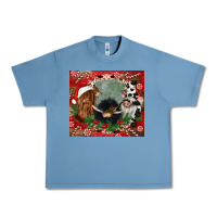Pebble Blue christmas heifer cow  gnomies Urban Heavy Tee - CowGirlArtShop