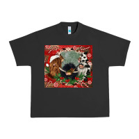 Pigment Black christmas heifer cow  gnomies Urban Heavy Tee - CowGirlArtShop