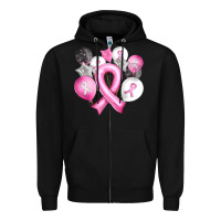 Black Balloons cancer ribbon Zipper Hoodie - Artiststas
