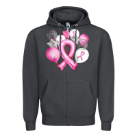 Smoke Balloons cancer ribbon Zipper Hoodie - Artiststas
