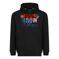 Black boom boom baby 4th of july Heavyweight Hoodie - BarkalooDesign