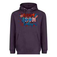 Plum boom boom baby 4th of july Heavyweight Hoodie - BarkalooDesign