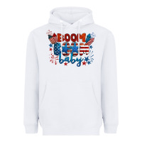 White boom boom baby 4th of july Heavyweight Hoodie - BarkalooDesign