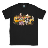 Black farm animals school bus Classic Tee - texasbilliewilder