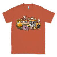 Copper farm animals school bus Classic Tee - texasbilliewilder