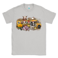 Moon Dust farm animals school bus Classic Tee - texasbilliewilder