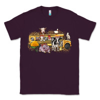Plum farm animals school bus Classic Tee - texasbilliewilder