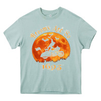 Arona Halloween Witch On Motorcycle Cat & Moon Salem Witch Trials Premium Heavy Core Tee - trangStudio