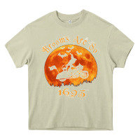 Mossy Halloween Witch On Motorcycle Cat & Moon Salem Witch Trials Premium Heavy Core Tee - trangStudio
