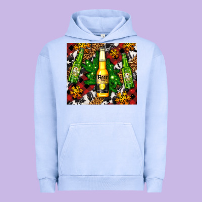 Beer Bottles With Golden Snow Urban Hoodie Designed By Adodesignshop