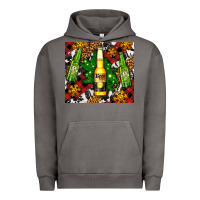 Pigment Tornado beer bottles with golden snow Urban Hoodie - AdoDesignShop