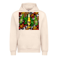 Sandshell beer bottles with golden snow Urban Hoodie - AdoDesignShop