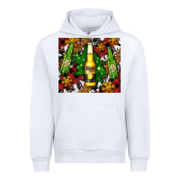 White beer bottles with golden snow Urban Hoodie - AdoDesignShop