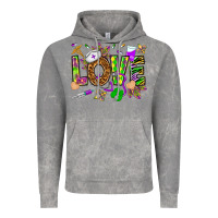 Cloud Rock Mardi Gras love Nurse Vintage Hoodie - HowdyJamesFarm