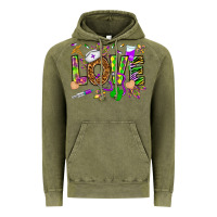 Vintage Olive Mardi Gras love Nurse Vintage Hoodie - HowdyJamesFarm