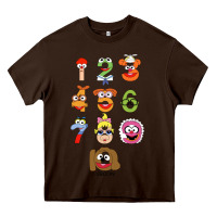 Chocolate Brown muppet babies Heavy Core Tee - trangStudio